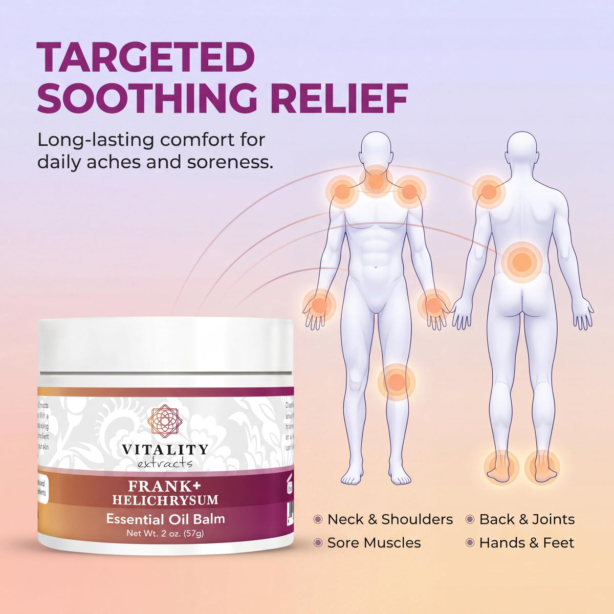Vitality balm applied to cuticles and lips to visibly soften skin