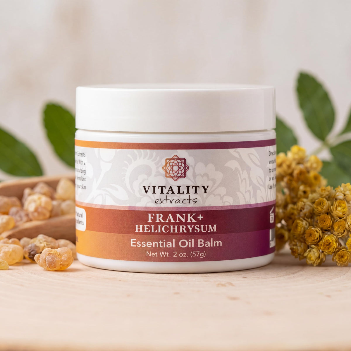 Vitality open jar texture melting on fingertip for easy application