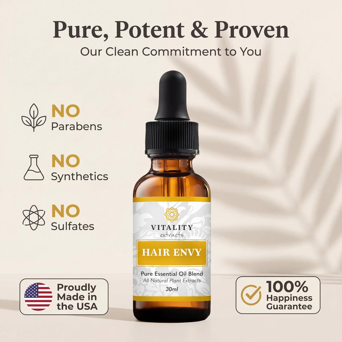 vitality before and after hair comparison showing reduced breakage benefit