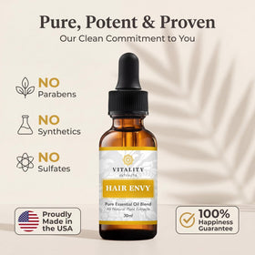 vitality before and after hair comparison showing reduced breakage benefit