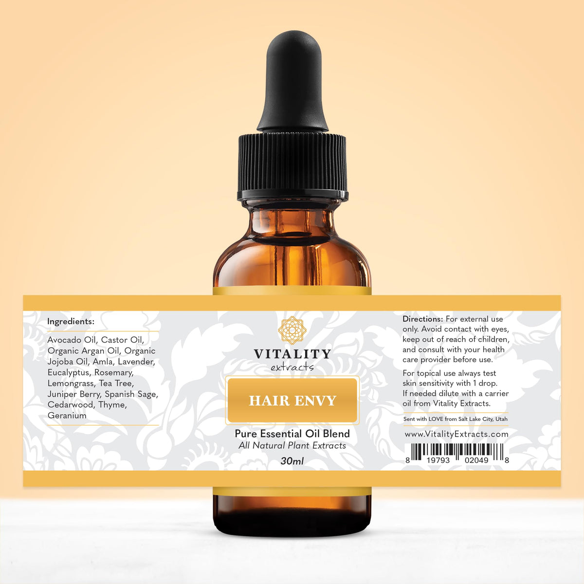 vitality lifestyle shot on bathroom shelf indicating daily routine benefit