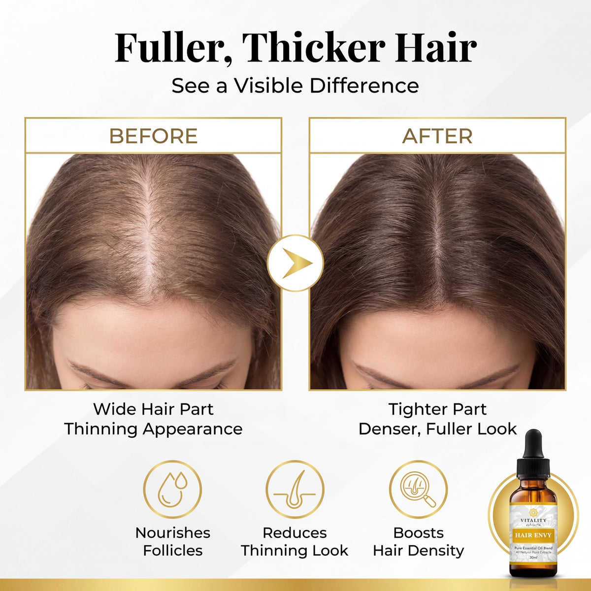 vitality scalp massage application demonstrating improved scalp hydration