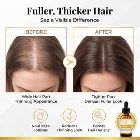 vitality scalp massage application demonstrating improved scalp hydration