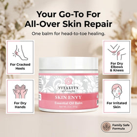 vitality beeswax and carrier oils display showing protective barrier benefit