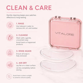 Vitalore side profile fit showing contouring under-eye coverage comfort
