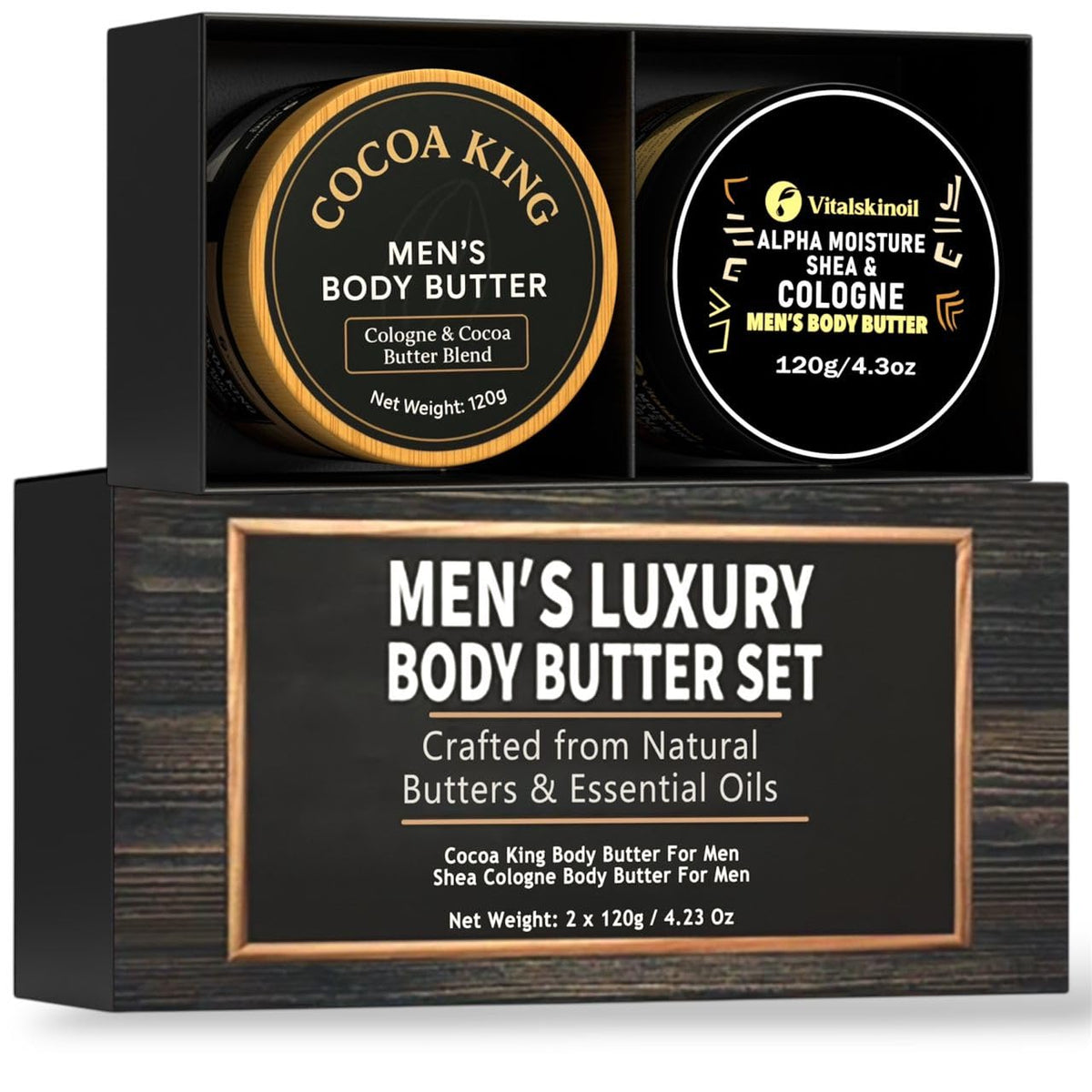VITALSKINOIL jars inside a gym bag showing travel-friendly grooming convenience
