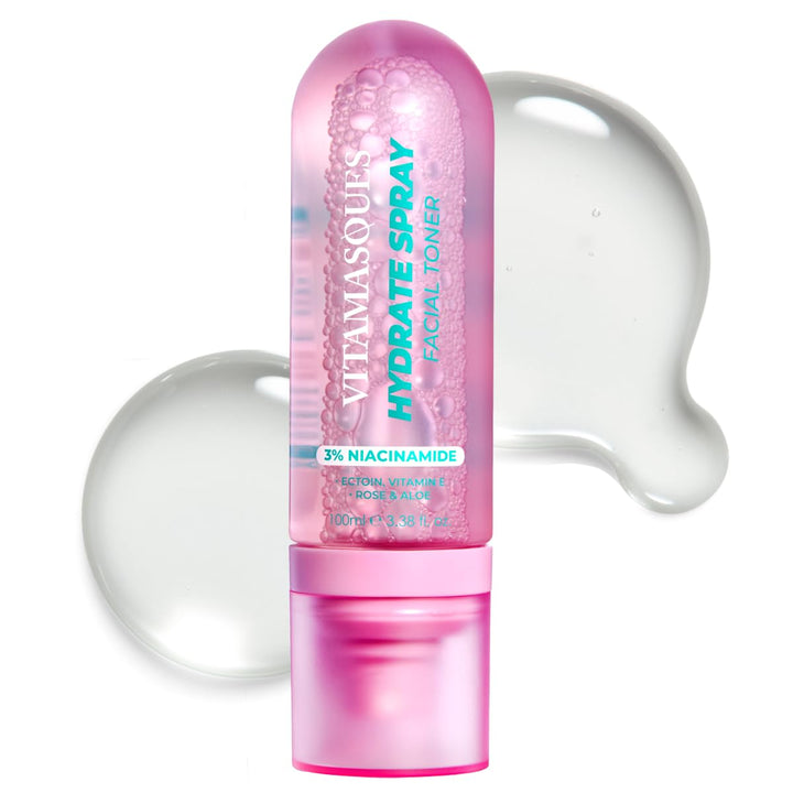 Vitamasques front packaging showing bottle and branding for instant hydration