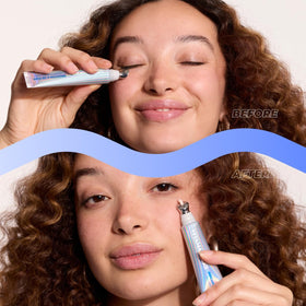 Vitamasques metal applicator closeup delivering cooling massage and de-puffing