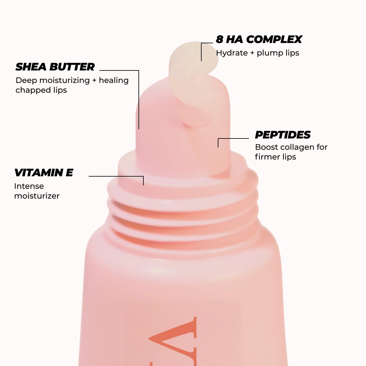 Vitamasques tube cap detail displaying hygienic twist applicator benefit