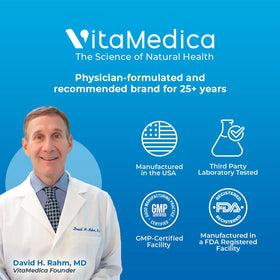 VitaMedica ingredient label close-up showing Arnica and Vitamin K Oxide for clarity