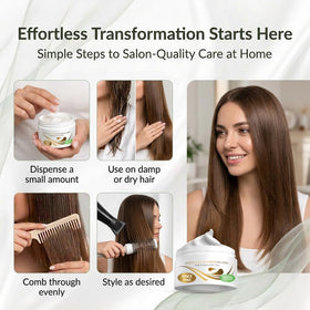 VITAMINS applying cream to curly hair for curl definition