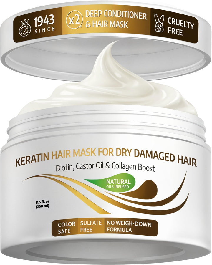 VITAMINS front jar packaging showing product and benefit of deep repair