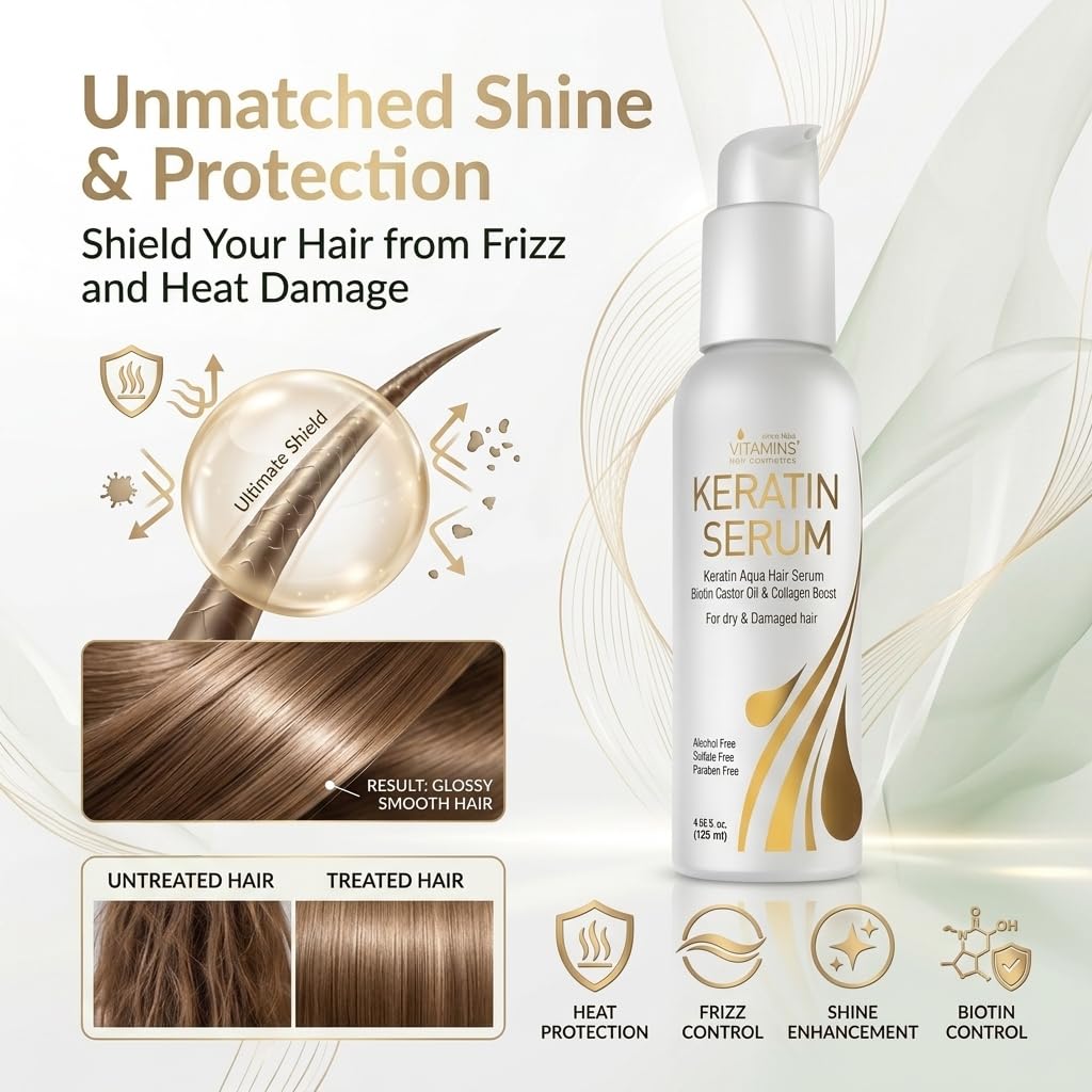 VITAMINS dropper dispensing serum highlighting precise dosing and mess-free use