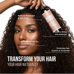 Vitamo bottle on bathroom counter lifestyle, suggests easy daily hair routine