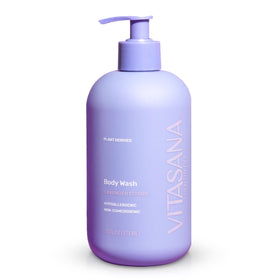 Vitasana front packaging showing 16oz bottle and clean formulation benefits