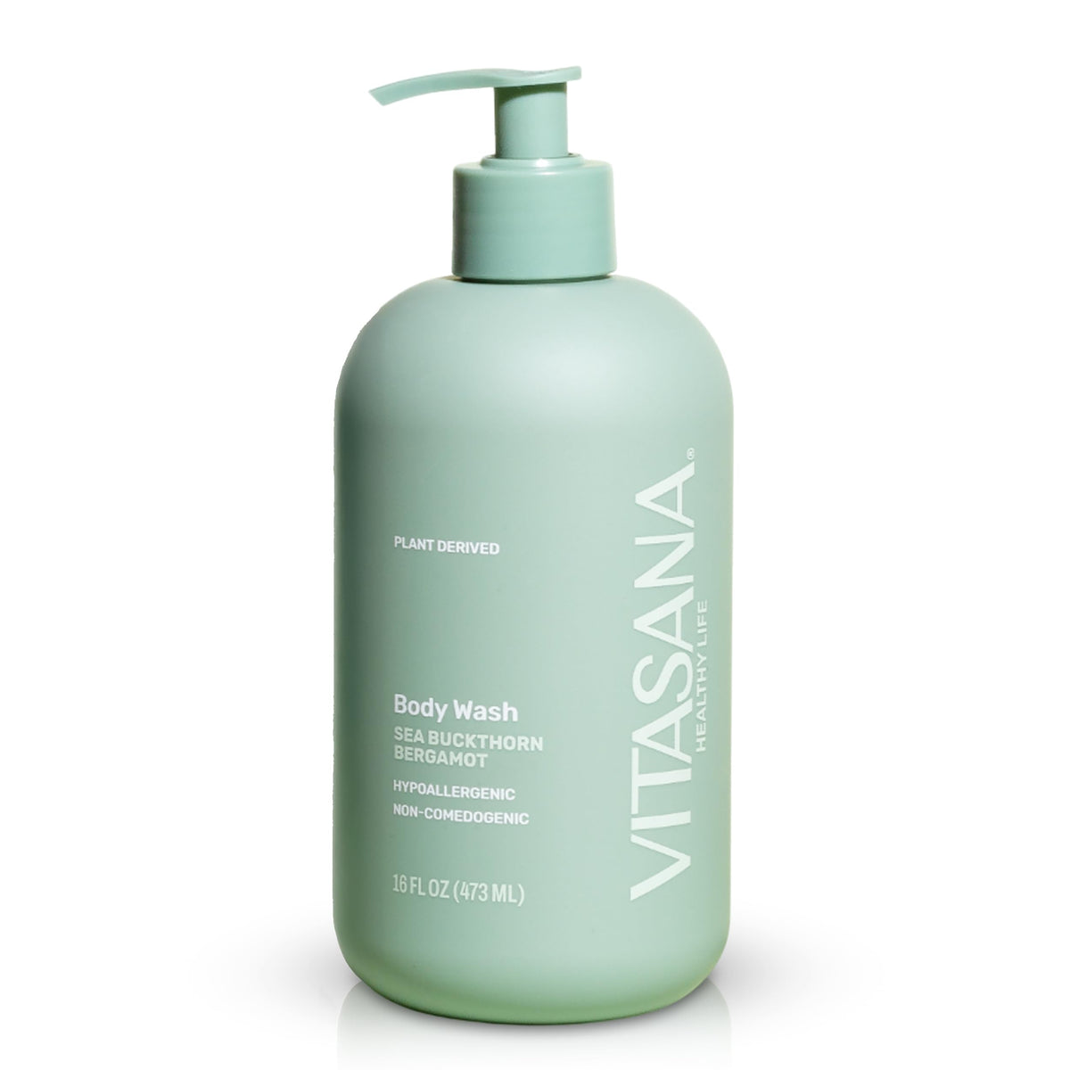 Vitasana front packaging showing sea buckthorn bergamot scent and clean benefits