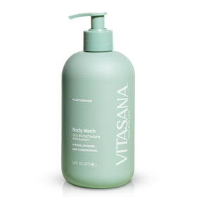 Vitasana front packaging showing sea buckthorn bergamot scent and clean benefits