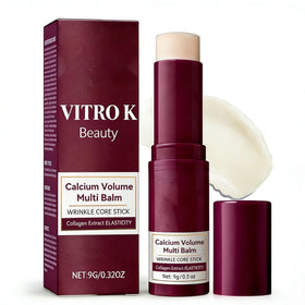 Vitro K front packaging showing compact balm stick for travel hydration