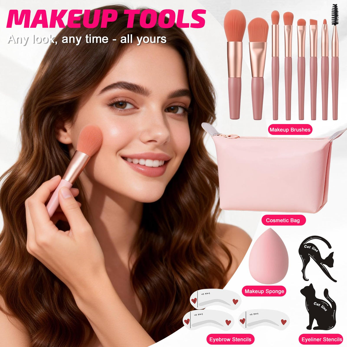 Viugex model applying eye makeup showing wearable looks and confidence