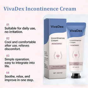 VivaDex cream texture spread on skin showing lightweight, non-greasy finish