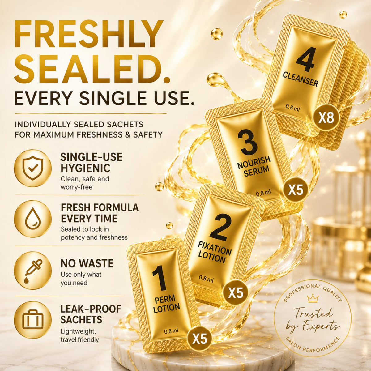 Vivandra close-up of solution texture highlighting gentle, brow-safe formula