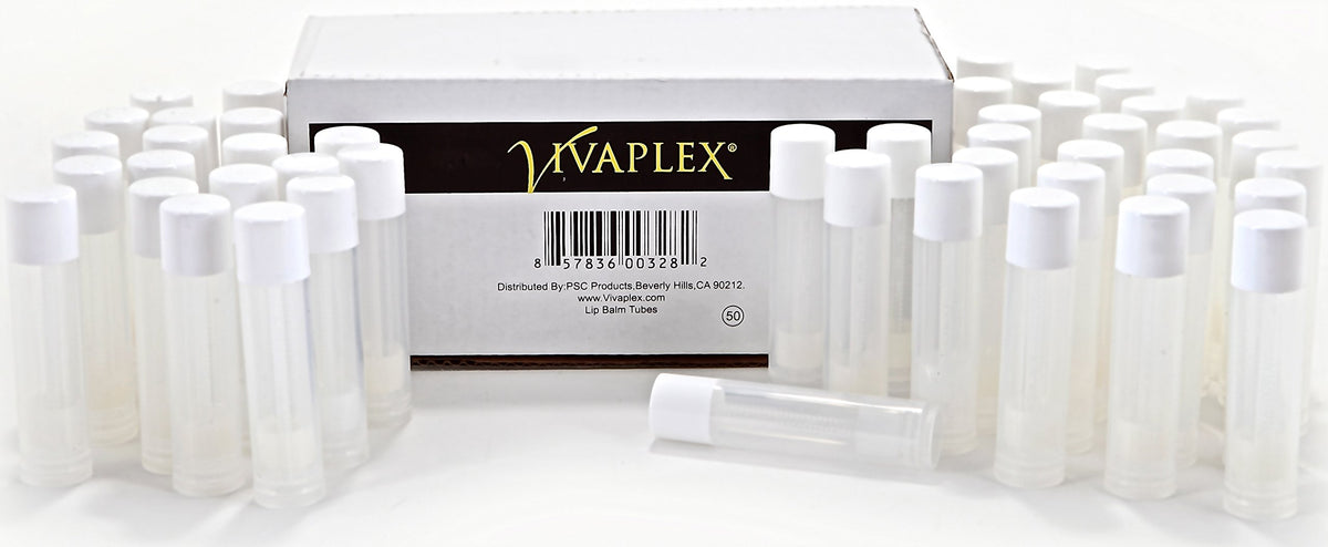 Vivaplex white cap and tube seal close-up demonstrating leak-resistant closure