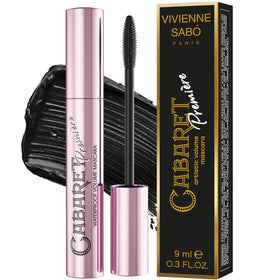 Vivienne Sabó front packaging showing sleek tube and bold black shade benefit: compact elegance