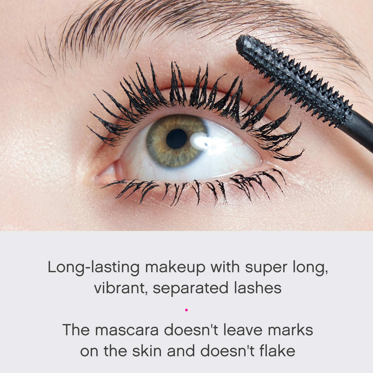 Vivienne Sabó lifestyle application on eyes demonstrating curl and definition benefit: natural glamour