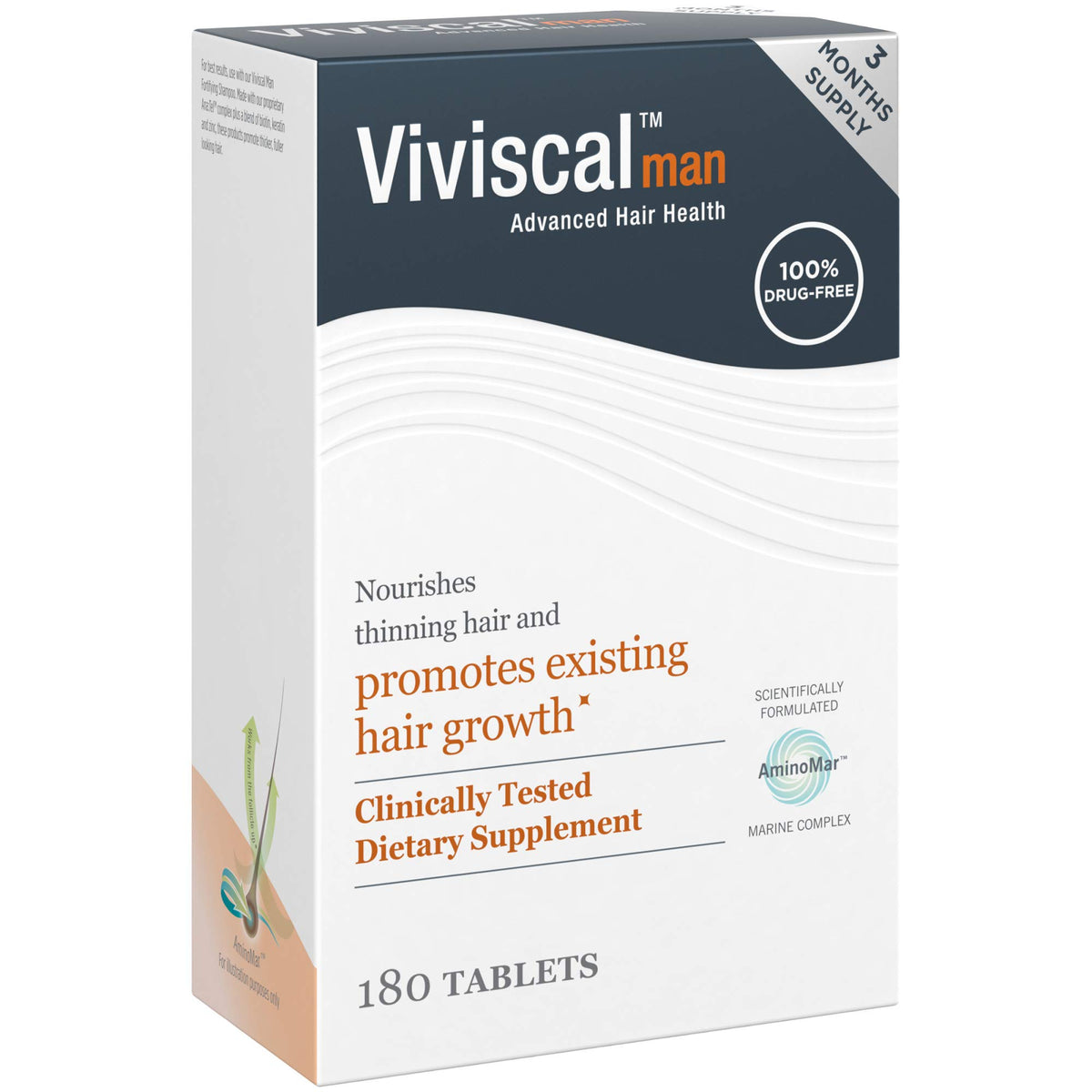 Viviscal clinical badge graphic indicating research-backed formulation