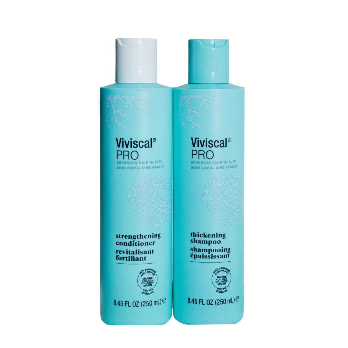 Viviscal front packaging showing paired bottles and clear branding for confidence