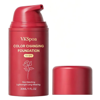 VKSpoa front packaging showing compact bottle and color-matching benefit