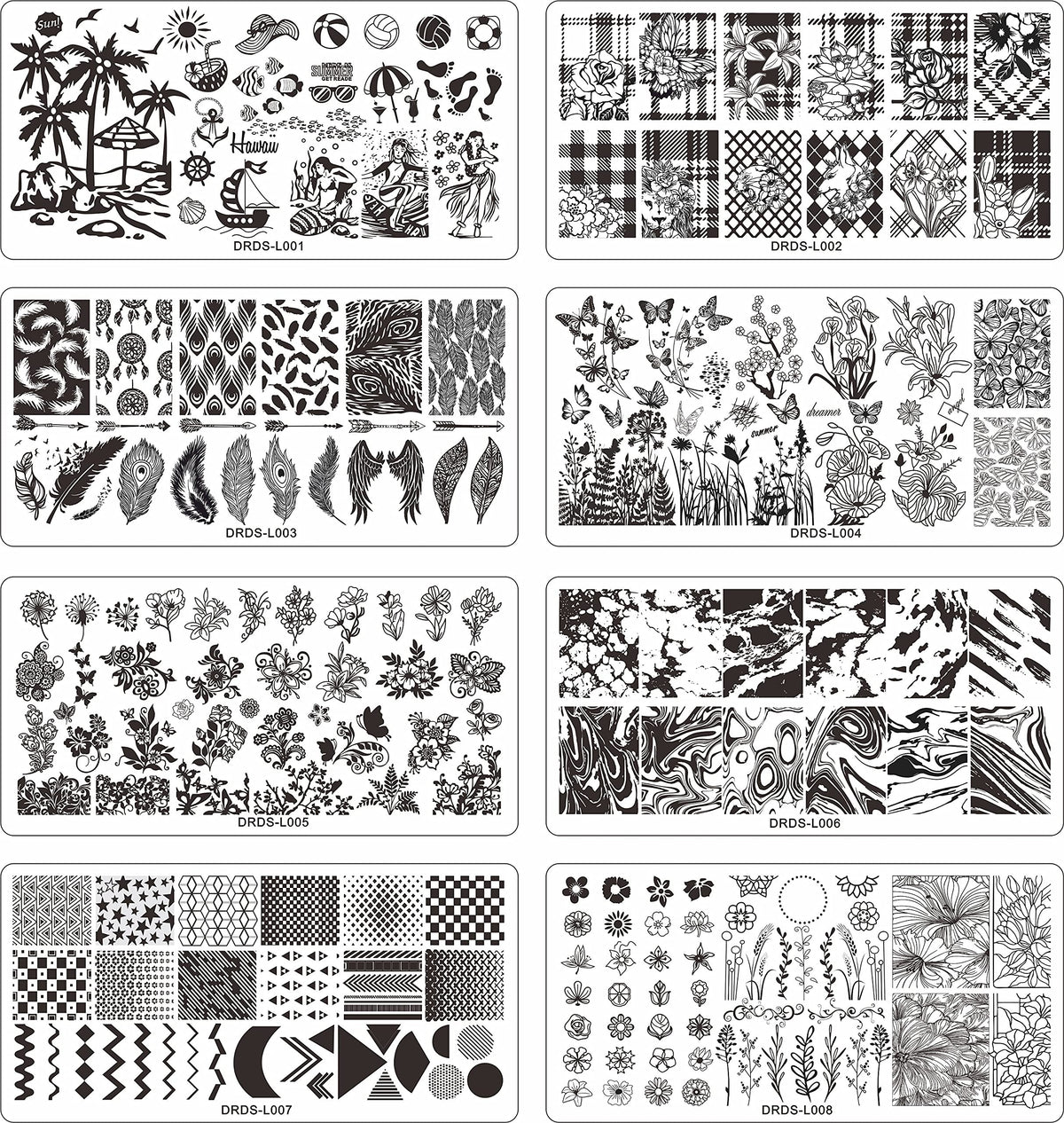 VNC close-up of etched floral plate detail for crisp polish transfer