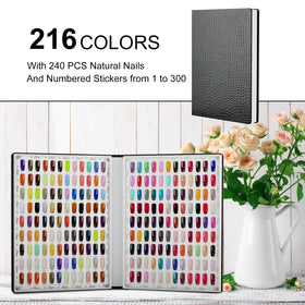vnjaoi open book showing arranged color swatches for easy selection