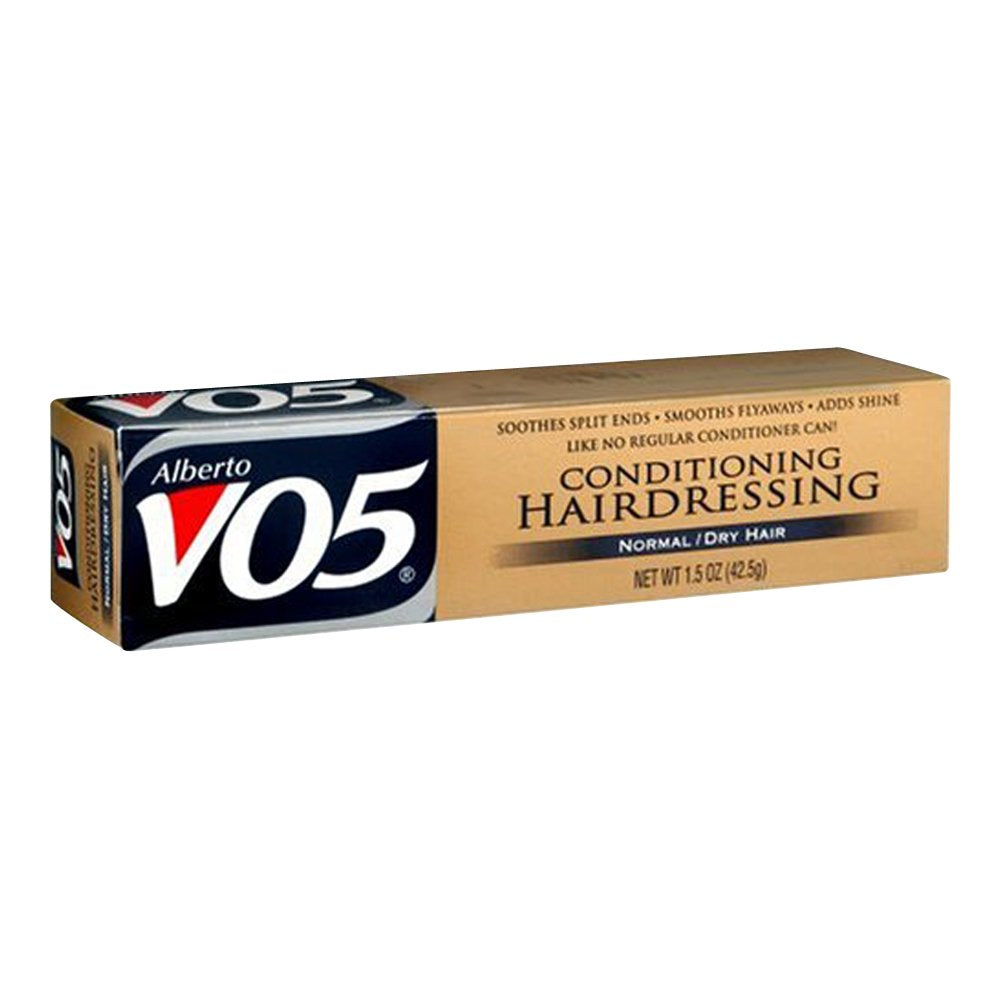 VO5 front bottle showing label and compact travel-size benefit