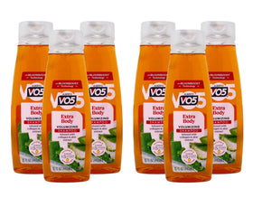 VO5 extra body lifestyle bathroom shelf showing multipack storage and value
