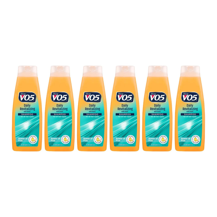VO5 front packaging showing 15 oz bottle and clear product benefit