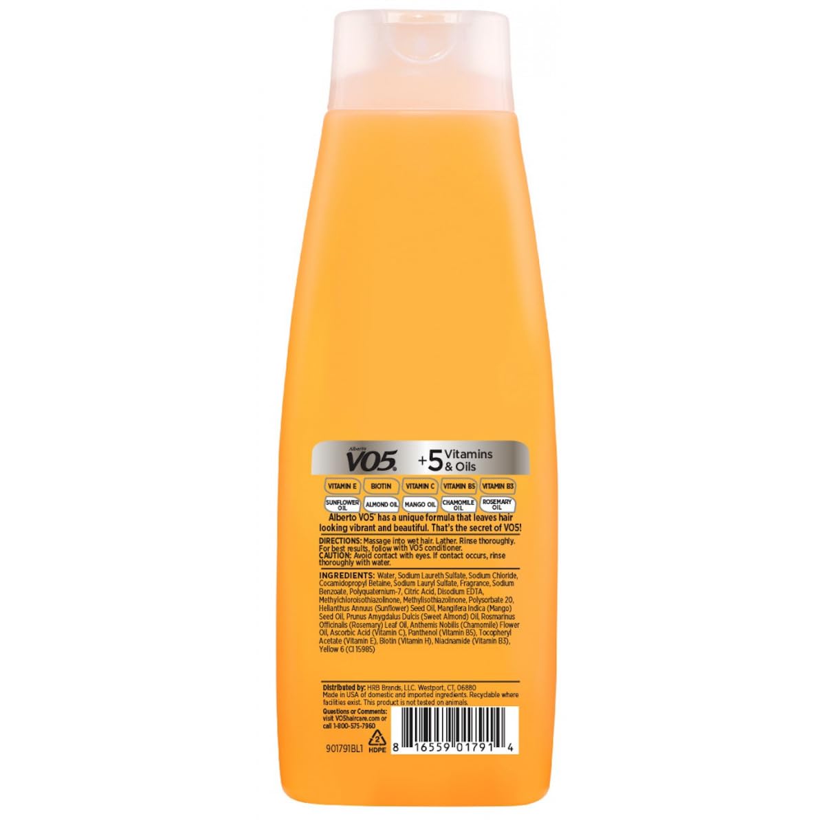 VO5 shampoo foam texture demonstrating gentle foaming action