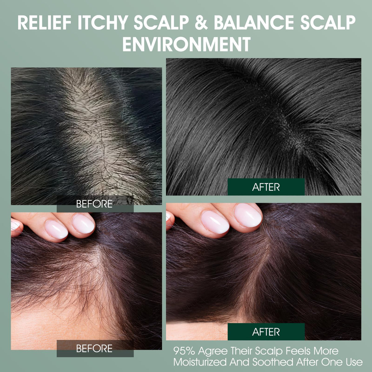 VOERUY in-use image with stylist applying treatment to scalp for quick detox benefit