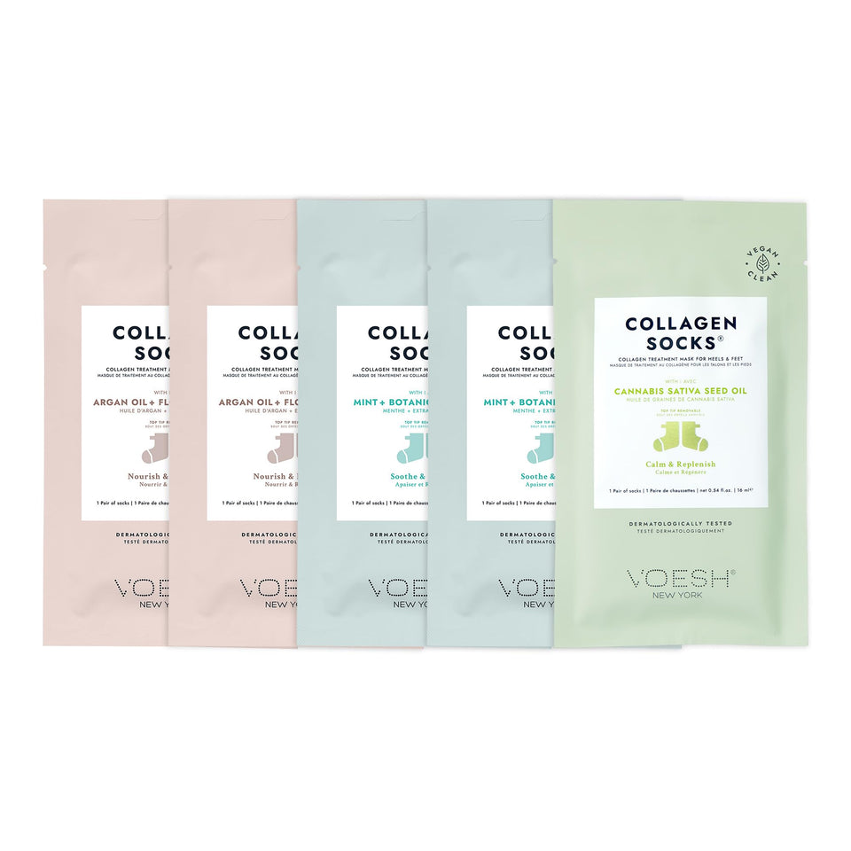 VOESH front packaging showing five-pack and product benefits for quick hydration