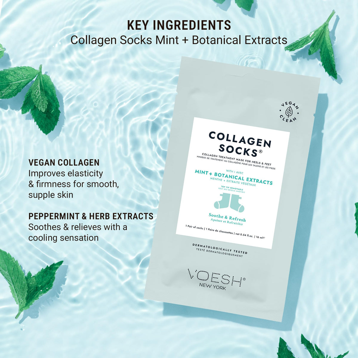 VOESH ingredient label highlighting vegan, clean formula for conscious buyers
