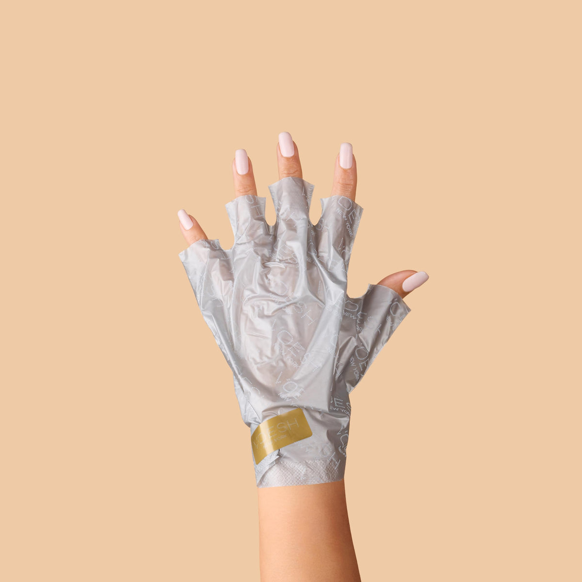 VOESH perforated fingertip and toe design enabling manicure access benefit