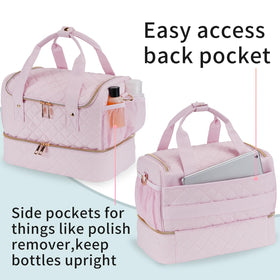 VOFIpremiAm removable bottom divider organizing fifty polish bottles securely