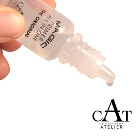 Vogen CAT Magic Primer mixed with pigment showing intensified color payoff and durability