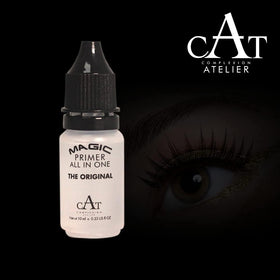 Vogen CAT Magic Primer label close-up showing French design and Italian manufacture quality