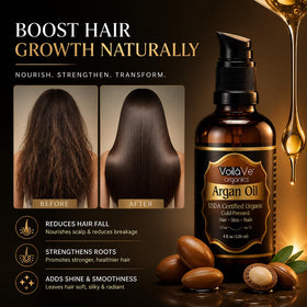 VoilaVe hair application showing smoother, shinier hair result