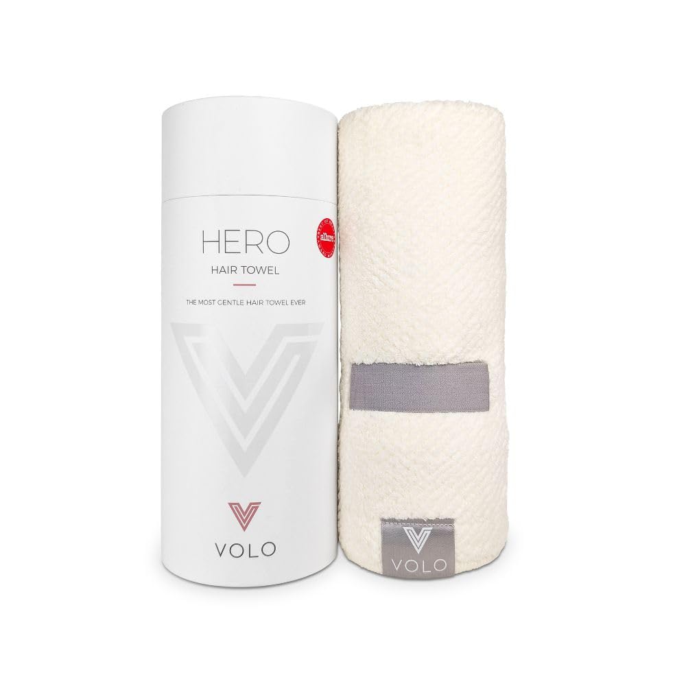 VOLO towel front packaging shows gift-ready tube and brand appeal