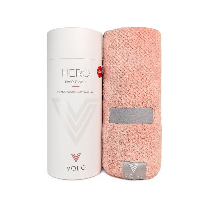VOLO towel front packaging showing product and benefits