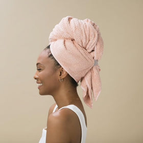 VOLO towel used for plopping curls to protect definition benefit
