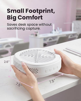 voltrish size comparison with hand demonstrating portable scale