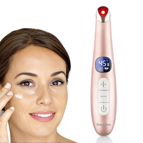 Vowleike front view showing rose gold wand and compact design benefit portability